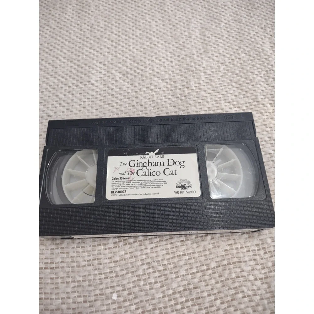 Rabbit Ears - The Gingham Dog and the Calico Cat (VHS, 1992) Amy Grant